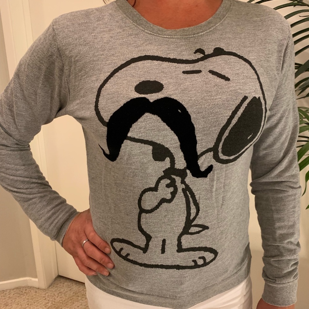 Snoopy Mustache Sweater